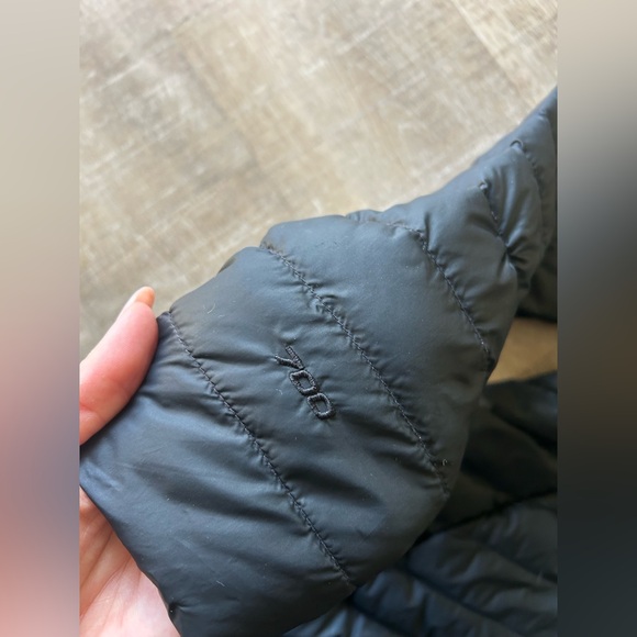 ▶️ The North Face TNF 700 Down Puffer coat Women’s Small black jacket hooded - Picture 12 of 16